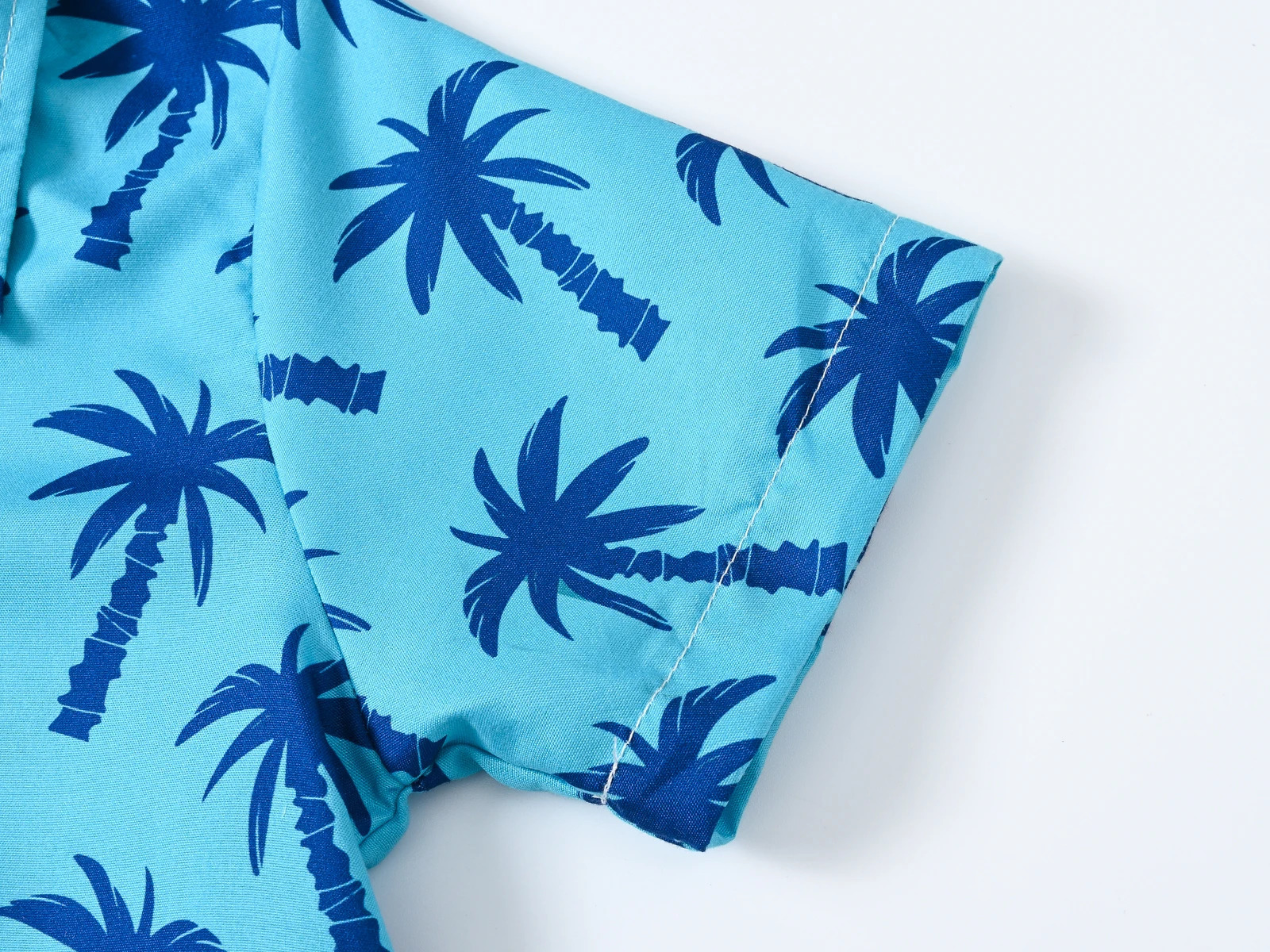 Beach wind holiday wind print casual boys shirts Summer childrens short sleeve fashion lapels cool coconut tree Korean shirt 250515