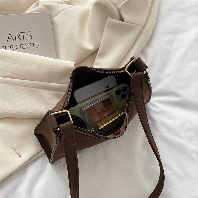 Sensible frosted small square bag for young women Instagram niche underarm bag new commuting single Yingshuo