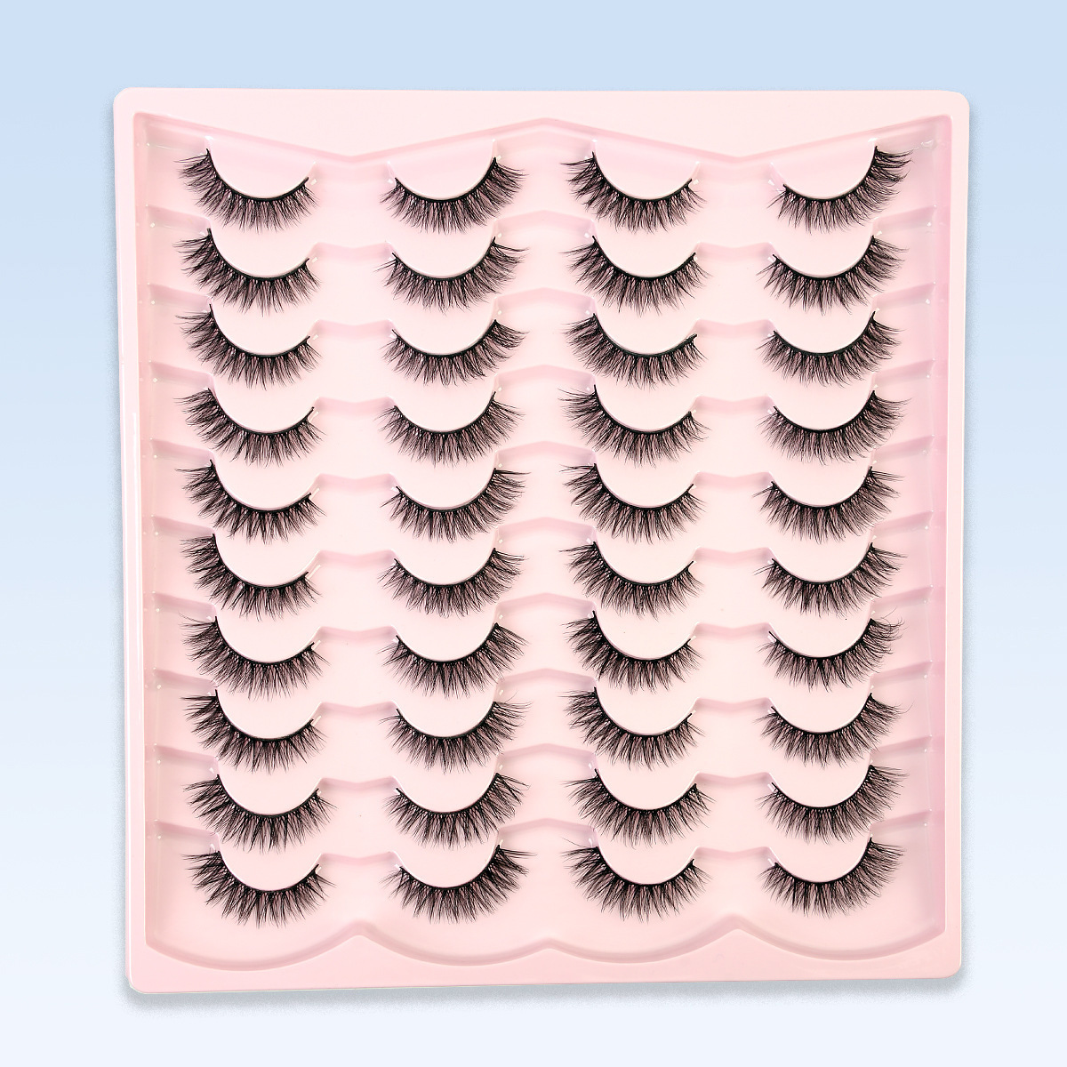 YSDO Half Eye Lashes 31020 Pairs False Eyelashes Natural Faux Mink Lashes Cat Eye Lashes Sets Wing Eyelash Extension Tools 240929