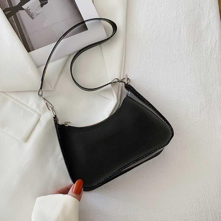 Transparent Bag Womens New Trendy Korean Version Fashion Jelly Bag Famous And Stylish One Shoulder Armpit Bag