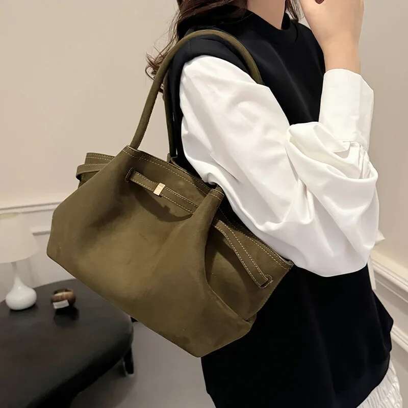 Fashion Trend Women Niche Multifunctional Large Capacity Shoulder Bag Wedding Tote Commuter Underarm Design Handbag