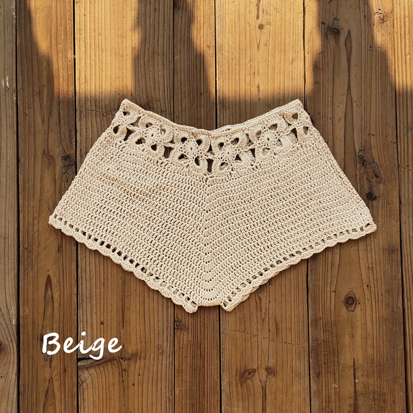Summer Womens Crochet Cutout Swim Shorts Bathing Suit Bottoms Beach Style Drawstring Beach Board Shorts Swim Trunks 250514