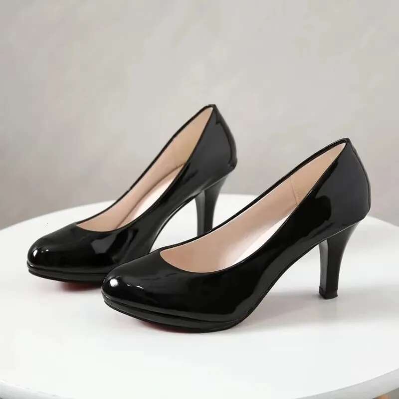 2024 Summer Classics Round Toe Women's Pumps Comfortable Shallow Office Ladies Solid Platform Female Shoes