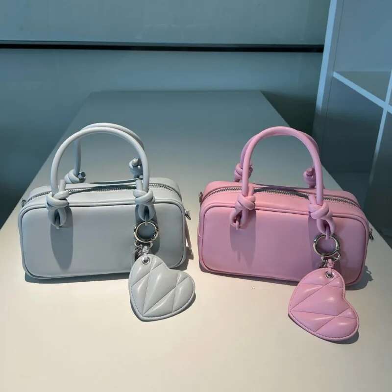 Small Niche Design Bowling Bag, Women's 2025 Fashion Handbag, Single Shoulder Crossbody Boston Bag