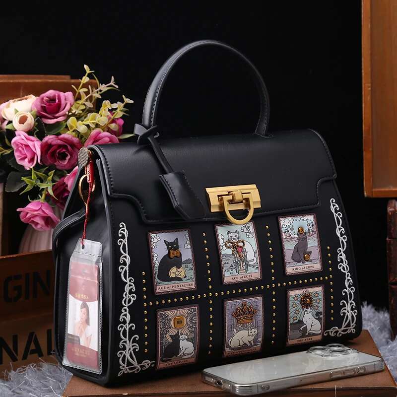 Light Brand Women's Handbag 2025 New Autumn And Winter Fashion Heavy Industry Painting Designer Shang Crossbody Bag Large