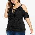 Plus Size Designer Clothing Women Womens Top T-shirt Men Tops Tee Shirt 2025 Large Lace Cold Solid Color Casual Round Neck Off Shoulder Womens Short S