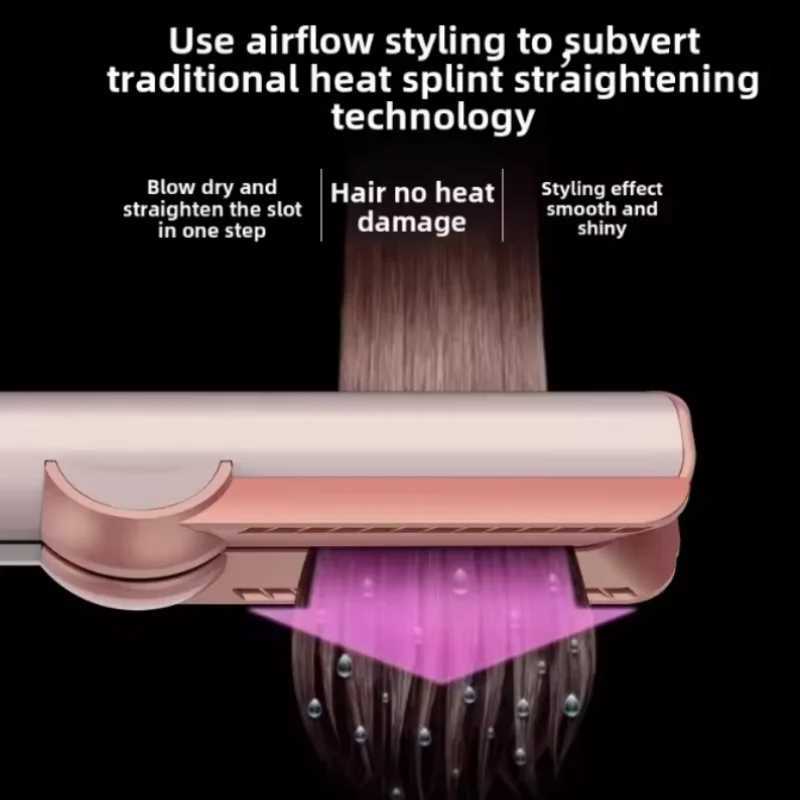 Professional straight plate without damage to hair dry and wet hair straightener and hair dryer negative ion styling tool R250515 PTYJ