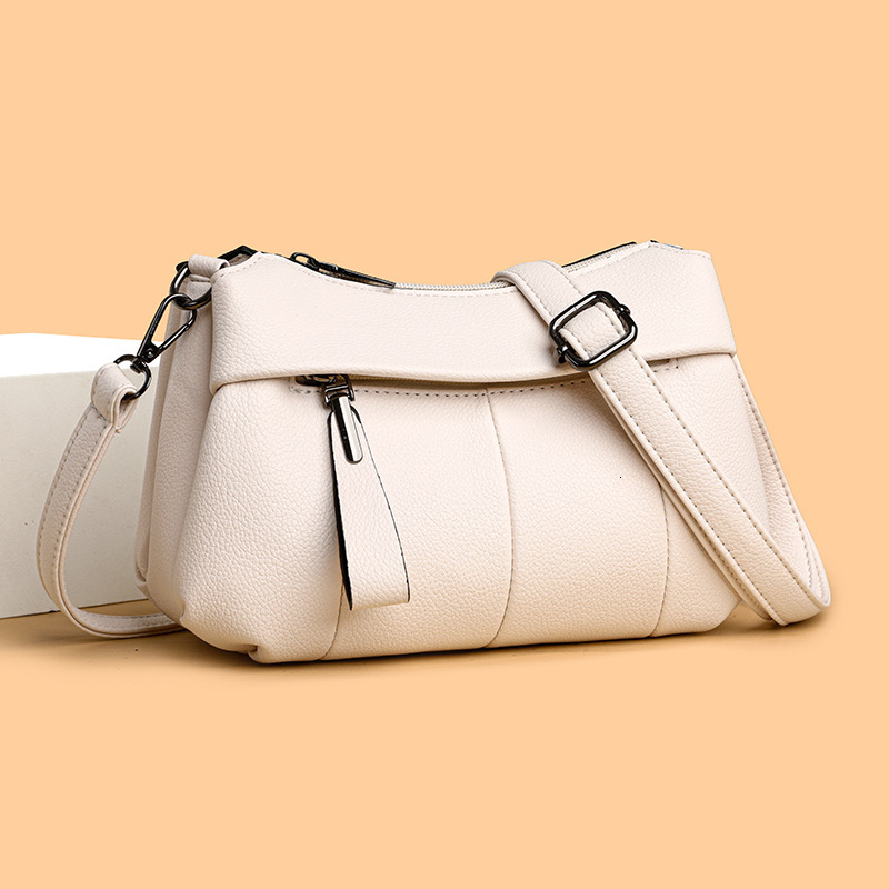 New Fashion Crossbody Bag Retro High end Atmospheric Texture Women's Soft Leather New Bag Women's Crossbody Bag Fashion Simple Women's 