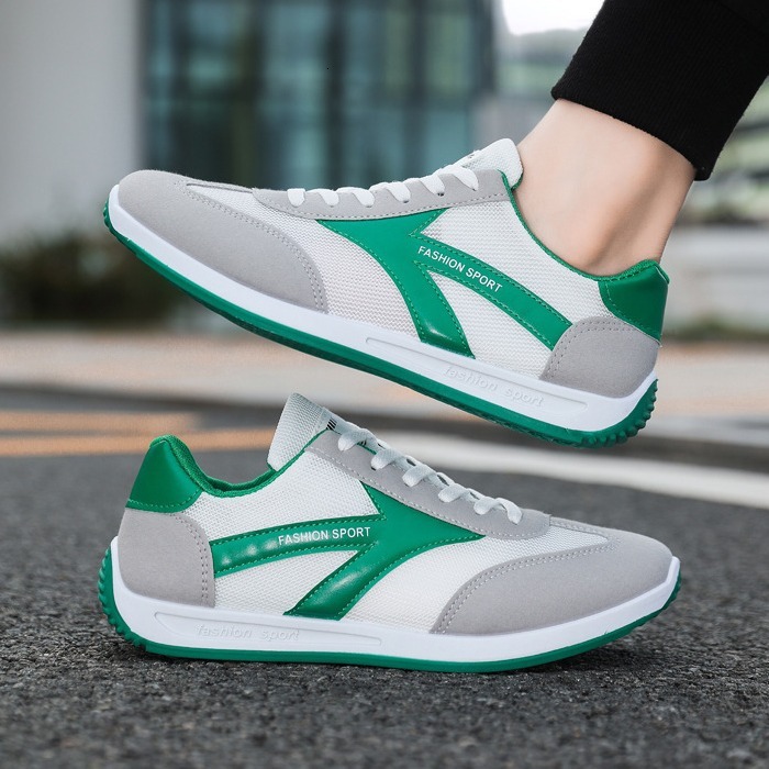 Shoes made of mesh fabric, trendy breathable and versatile for all seasons, casual sports men's running shoes, lightweight