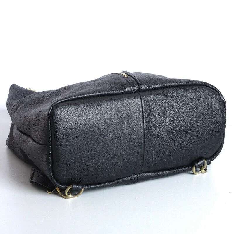 High Quality Designer Bags New Designer Cowhide Genuine Women Backpack Women's Shoulder Black Leather Handbags Travel Bag Luxury Bag