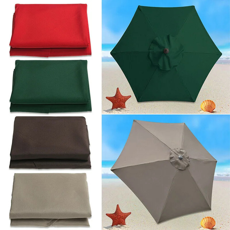 22.73m Garden Umbrella Cover Waterproof Beach Canopy Outdoor Garden UV Protection Parasol Sunshade Umbrella Replacement Cover 250428