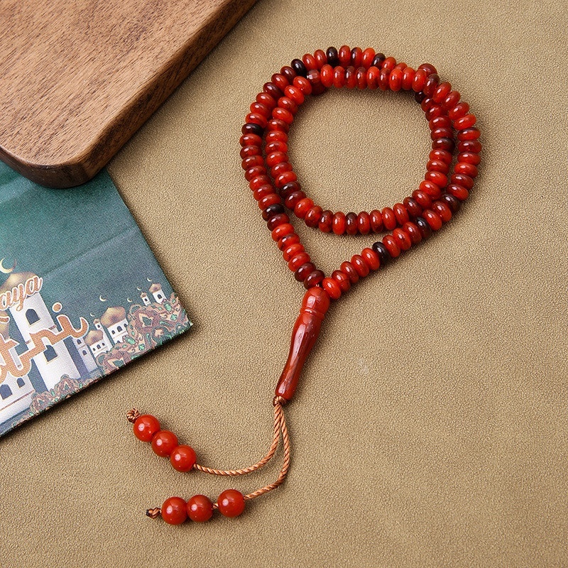 Tisbiha 99 prayer praise beads, holding Arabic bracelets, Muslim jewelry