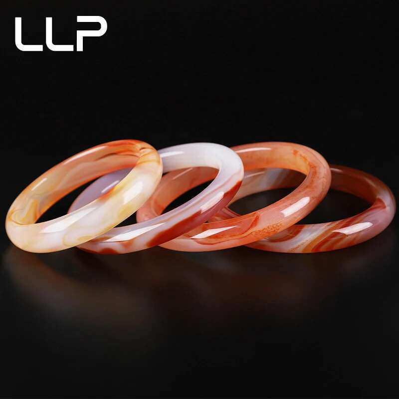 Red Flower Agate Charm Fashion High Jewelry Elegant Designer Ladies Couple Bracelet Holiday Gift