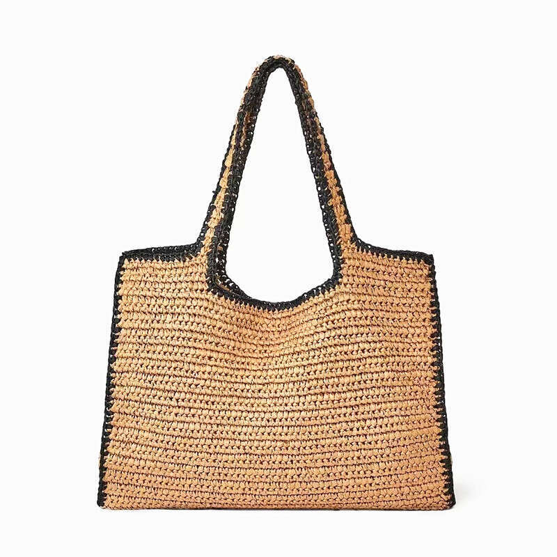 Women's Bags Designer New Simple One Shoulder Straw Forest Series Handmade Woven Casual Versatile Large Capacity Beach Bag