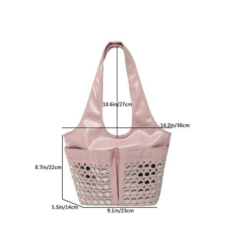 Shiny Leather Shoder Bag High Quality Brand Design Versatile Cmuting Fi Wen Large Capacity Handbag Underarm Bag Z250516