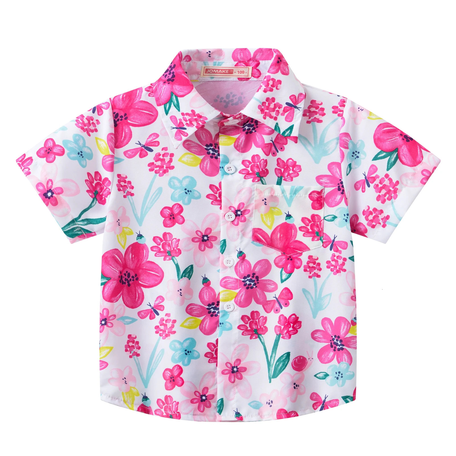 summer girls and young children casual cute sweet multicolor printing fashion short sleeve baby thin Korean shirt wholesale. 250515