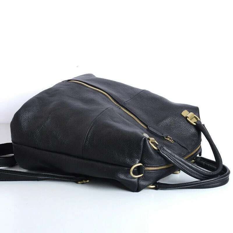High Quality Designer Bags New Designer Cowhide Genuine Women Backpack Women's Shoulder Black Leather Handbags Travel Bag Luxury Bag