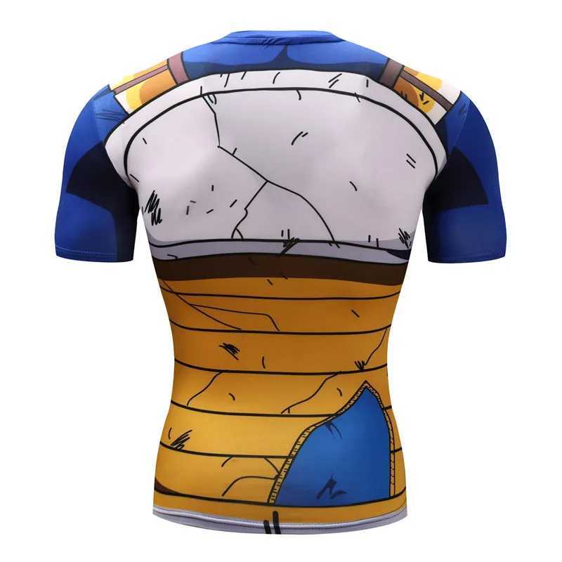 Bodybuilding Quick drying Compression Shirts Men Anime Goku 3D Printed T shirts Short Sleeve Vegeta Cosplay Costume Tops M250515