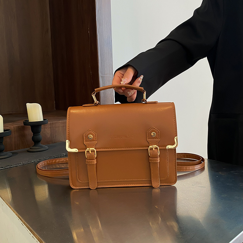 Academy Premium Women's Document Double Slant Cross Single Shoulder Luxury Bag Handheld New Free Delivery Designer Bag Small Bag Fashion Versatil