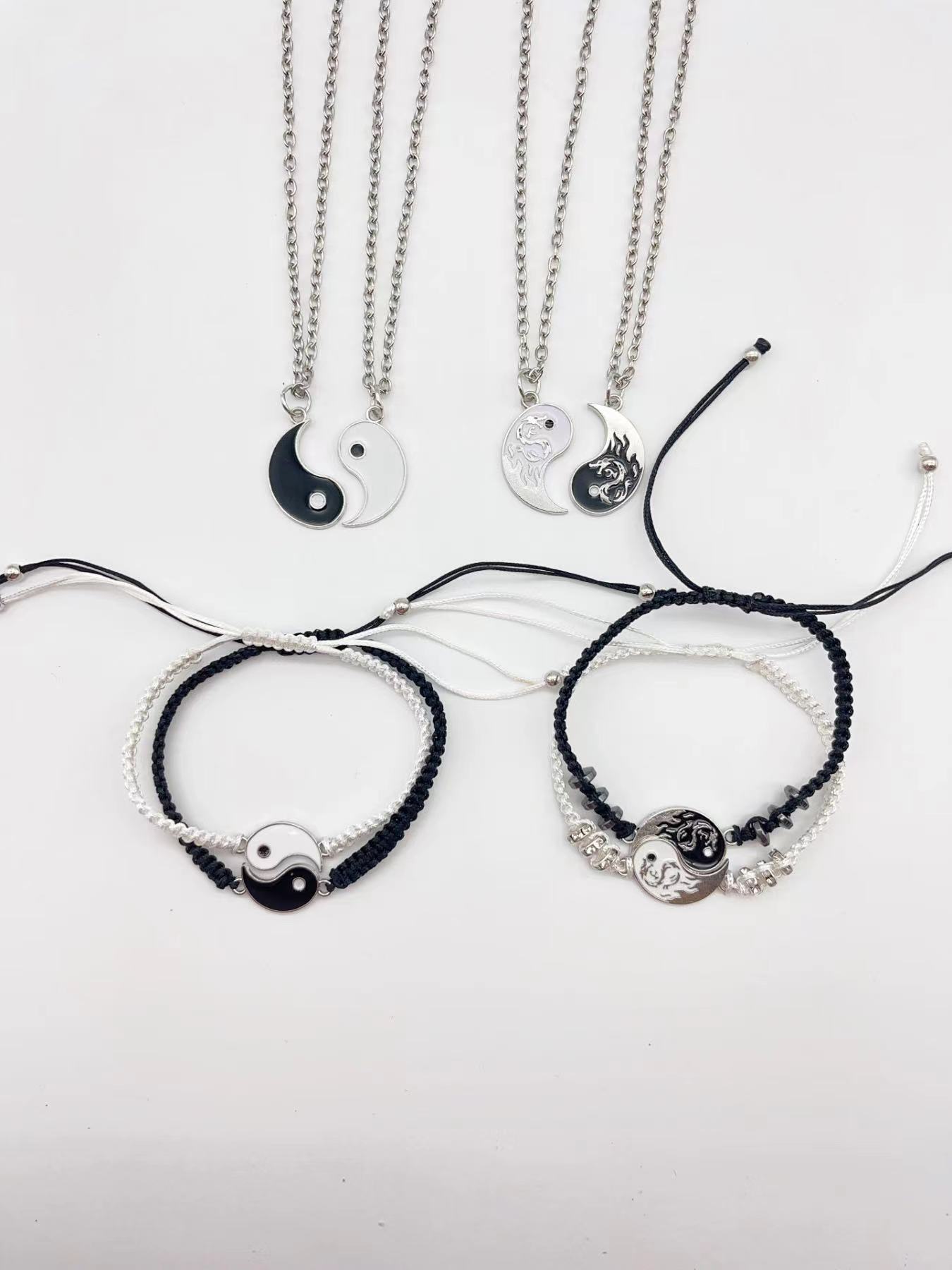 8Pcs Chinese Taichi Bagua Bracelets and Necklaces