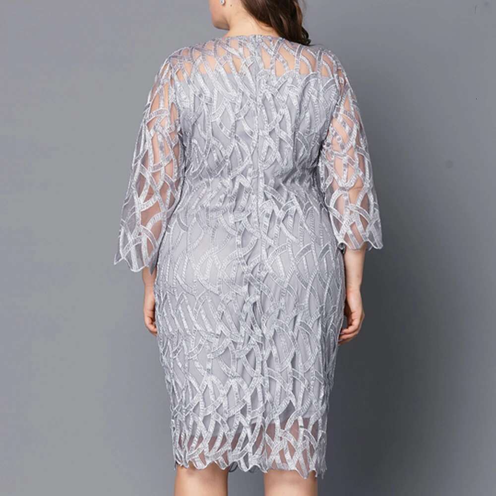 Plus Size Formal Occas Long Women Clothing 2023 Autumn Skirt for Female Evening Party Vestidos Oversized Elegant Dress