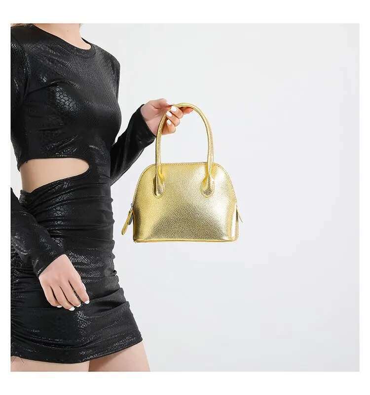 Minimalist Designer Tote Shopper Bag - Vintage Leather Crossbody Purse For Women, Stylish Casual Solid Color Commuter Essentials