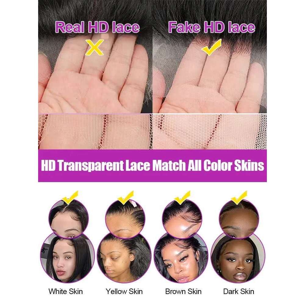 Mossily 300 Density Bone Straight 30 40 Inch 13x6 Front Human Hair 13x4 HD Lace Frontal Wig 5x5 Closure Glueless Wigs
