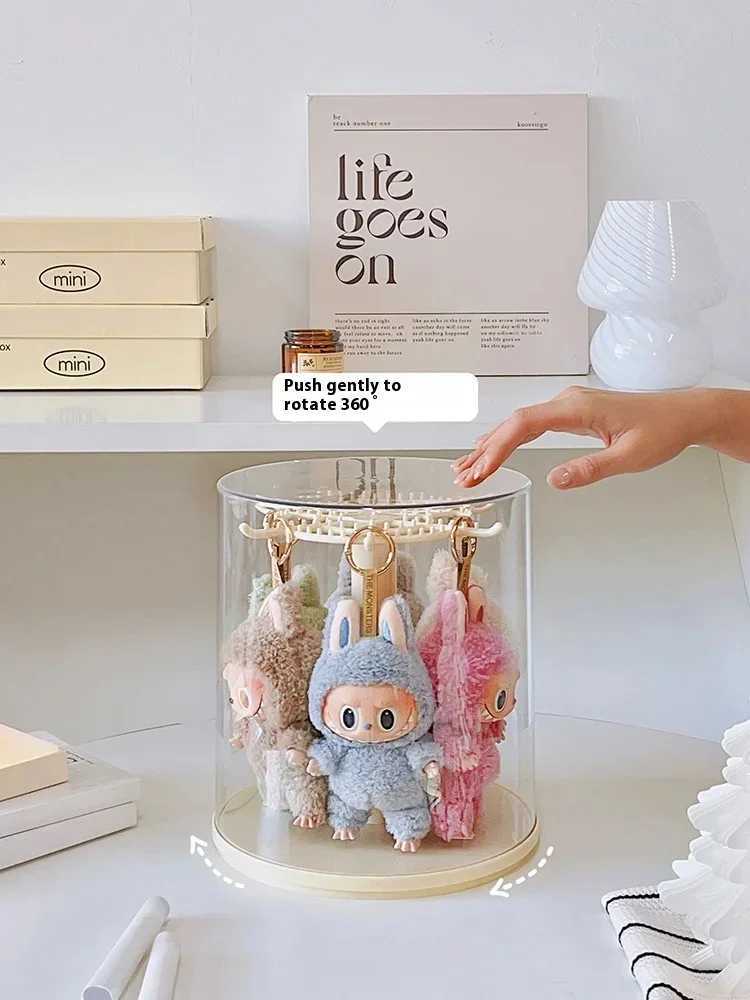 Pendant Display Rotating Transparent Labubu Doll Blind Box Storage Dustproof And Moisture-Proof (no doll) Free shipping