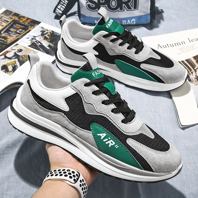 Men's 2024 summer new breathable men's sports Korean version fashionable versatile dad casual running shoes