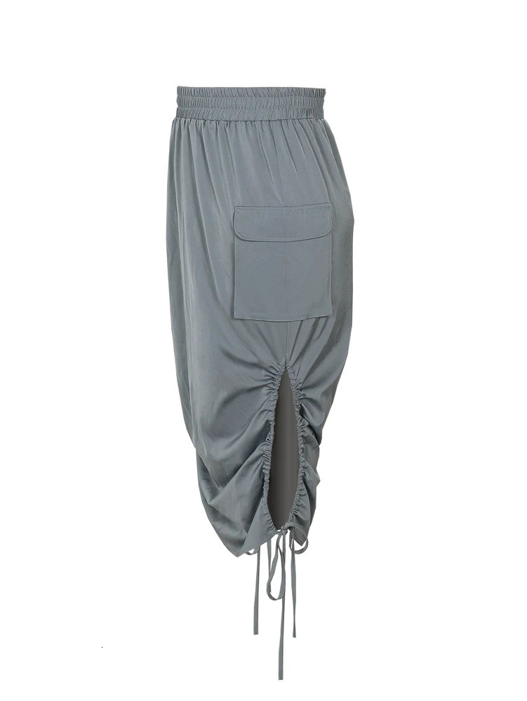 Plus Size 2025 Summer Womens Casual Half Skirt Pure Colour Knitted Half Skirt Mature Sexy Wearable 250514