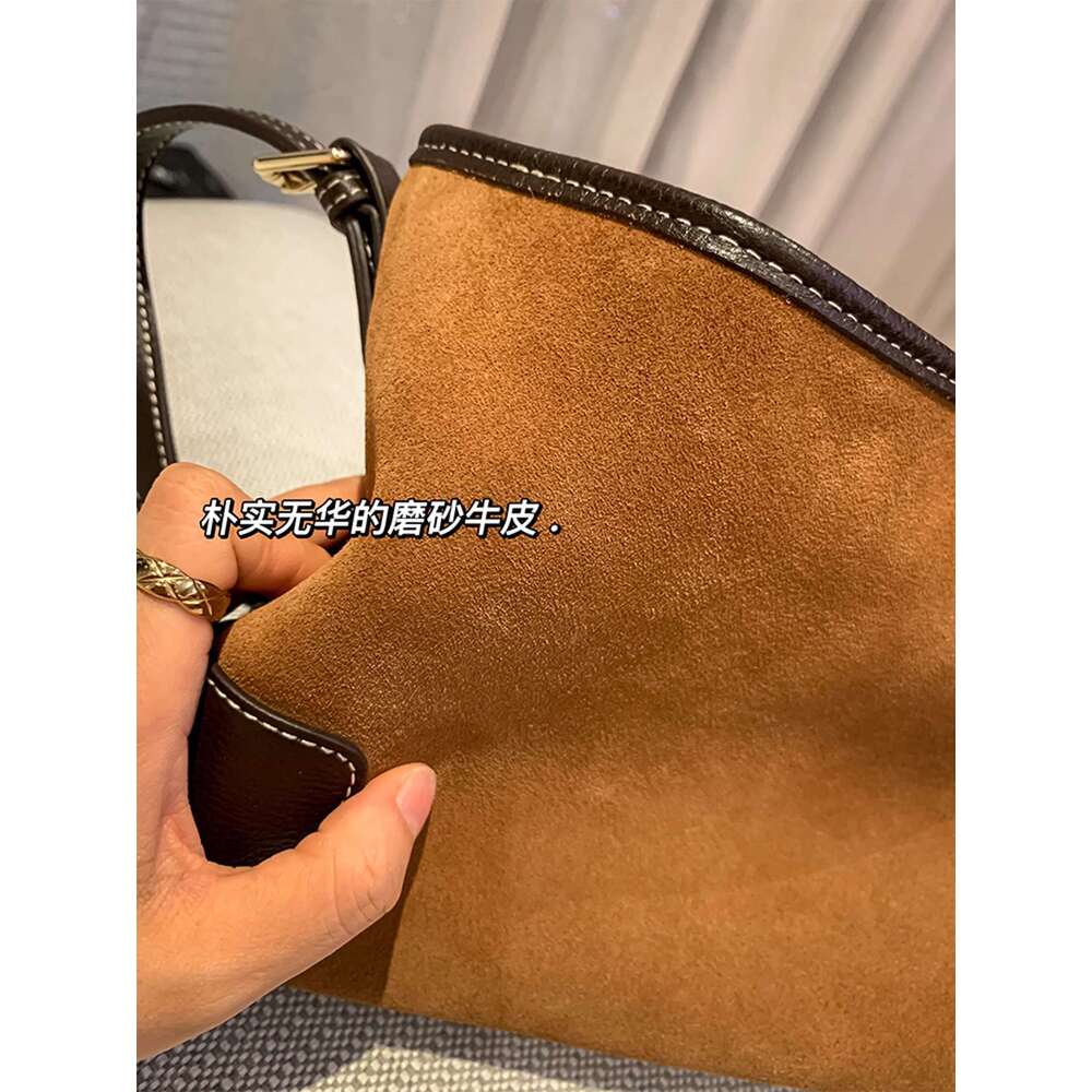 Temperament frosted leather new women s crossbody armpit single shoulder large capacity commuting bag