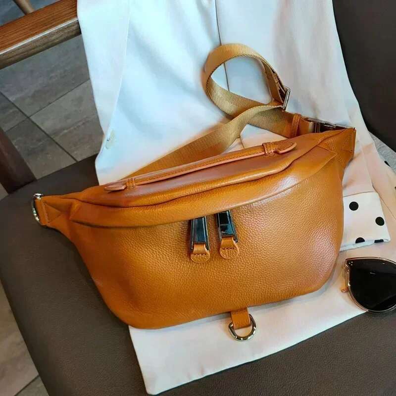 Genuine Leather Belt Waist Packs Designer Brand Quality Female Bag Fanny Pack Bags For Women