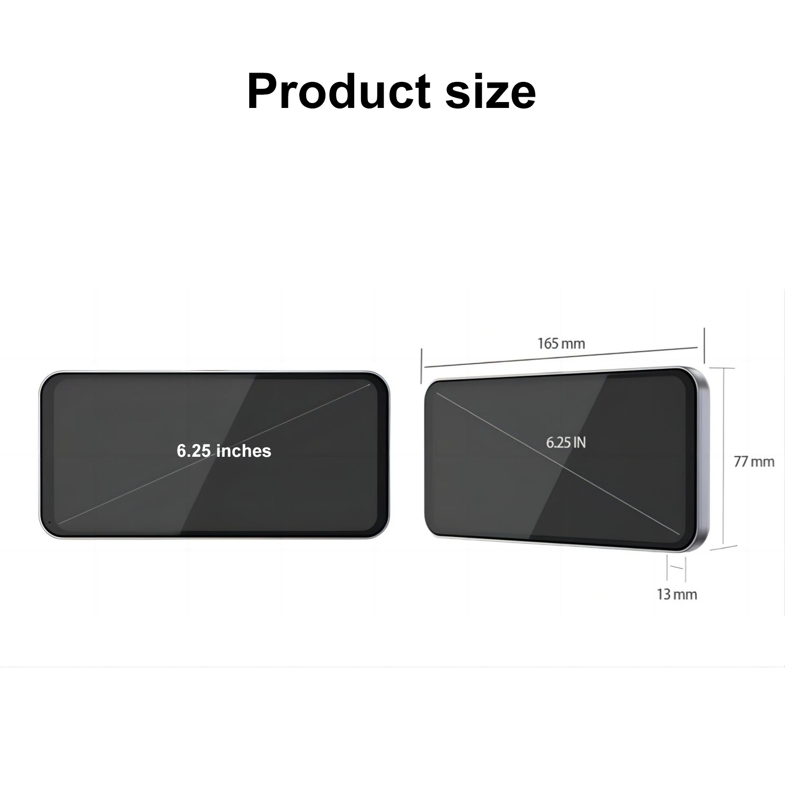 6.25 inch car Blind Spot Camera Surveillance System,HD 1920 * 1080p Touch Screen Display with 1080p Camera, Side View Camera System