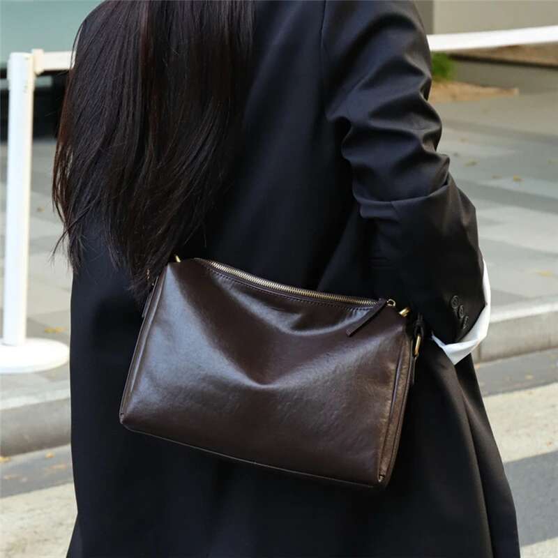 Hifashion 100% Genuine Leather Underarm Shoulder Bags For Women 2025 Trend Designer Crossbody Hobos Top Handle Ladies Handbags