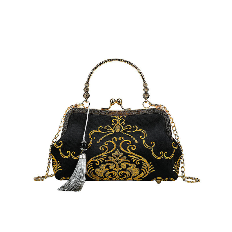 Top quality Brand High Quality Wind handbag, cheongsam womeg live streaming women's single shoulder crossbody bag, hand-held bag New Free Deliver