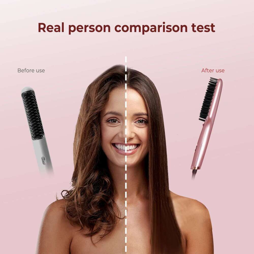 Electric Straightening Brush Hot Straightener Professional Women's Hair Heating Comb for Culry Styling Appliances