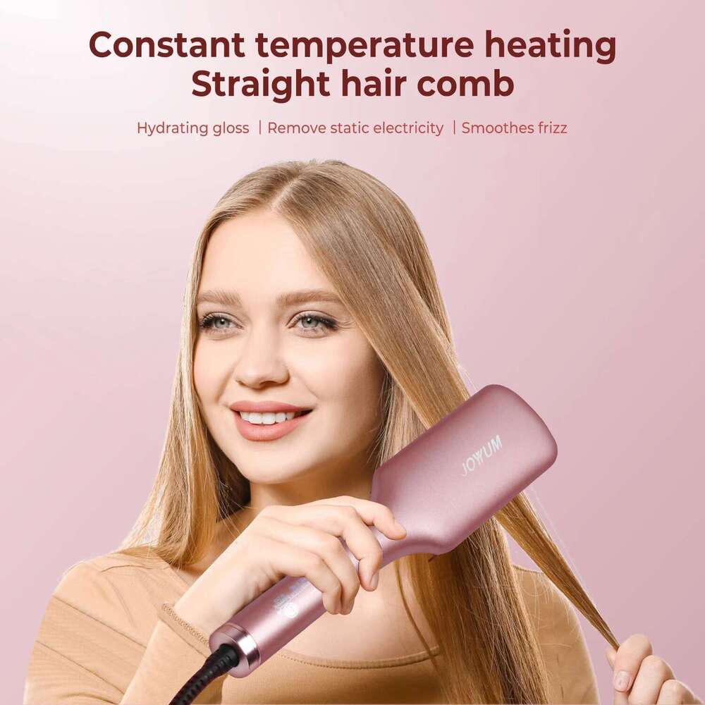 Electric Straightening Brush Hot Straightener Professional Women's Hair Heating Comb for Culry Styling Appliances