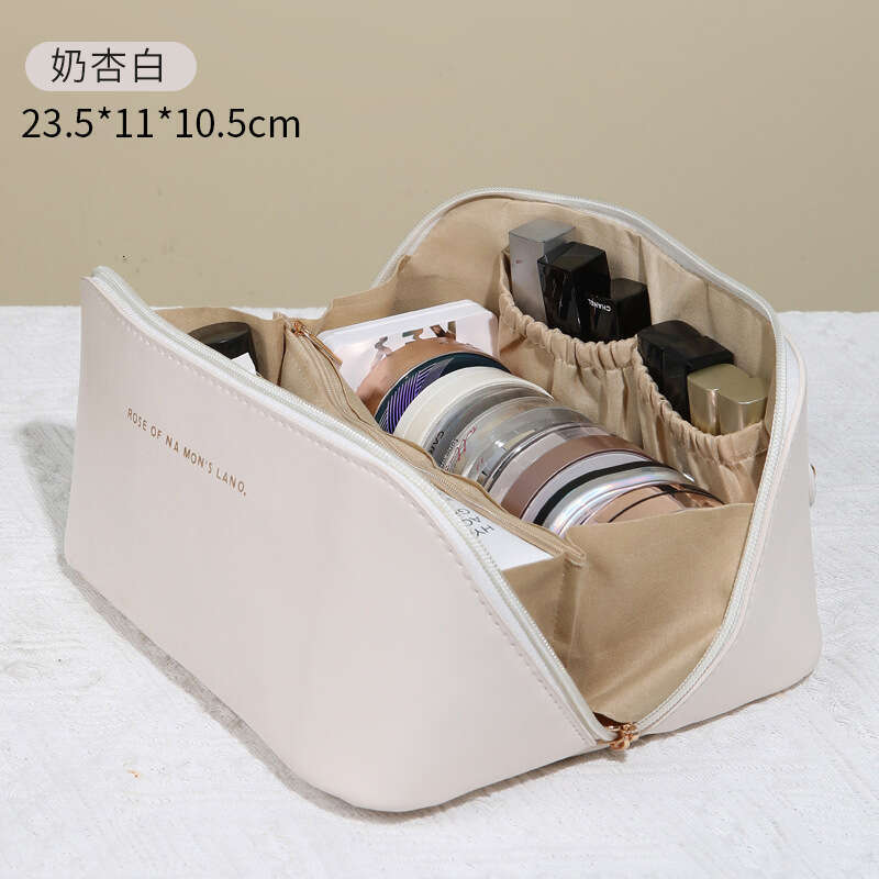 Internet celebrity organ pillow large capacity high-end makeup bag, thickened fabric, portable toiletry bag for business trips