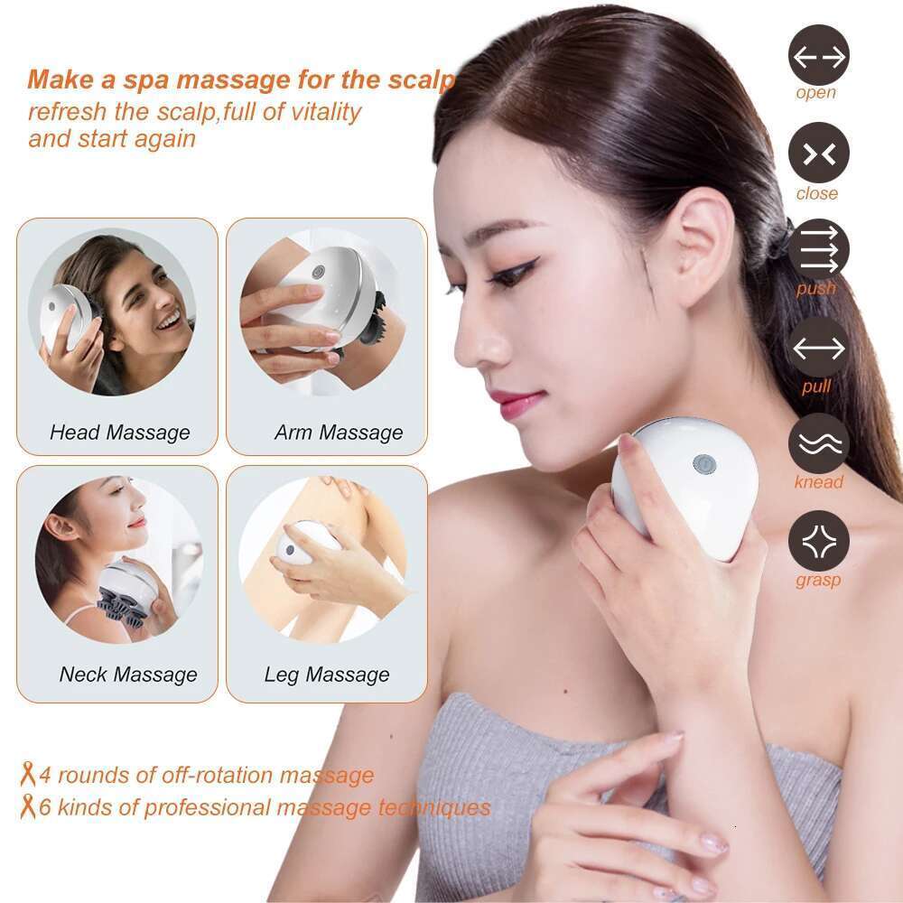 Electric Cat Body Head Massager Health Care Relax Shoulder Neck Deep Tissue Scalp Massage Kneading Vibrating Device