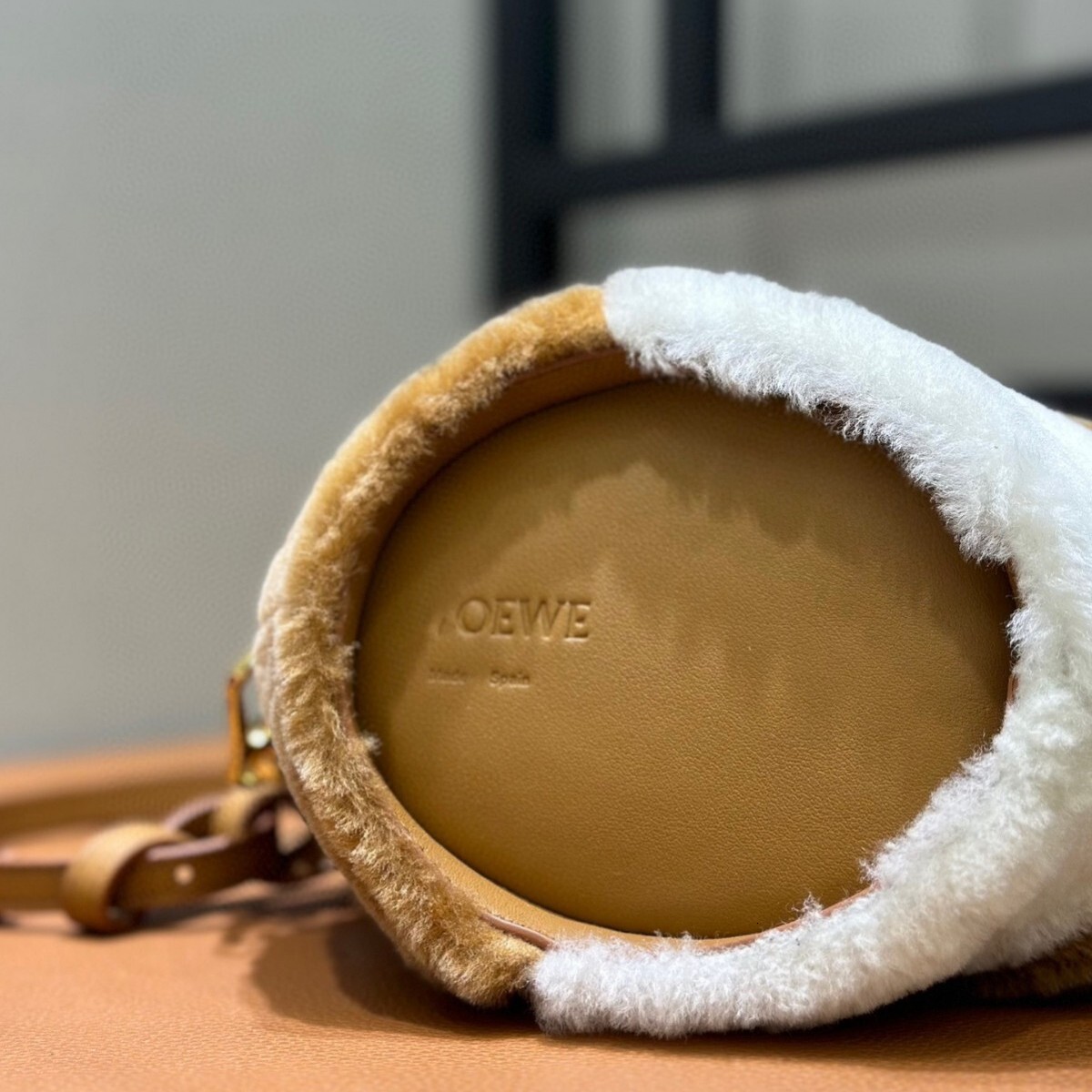 2025S designer cute hamster high-quality lamb fur animal style crossbody fashionable plush women bag