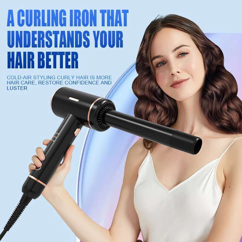LESCOLTON Automatic Cold Air Curling Irons 2 In 1 High-speed Hair Curler Professional Salon Auto Rotating Curl Iron for All Ages
