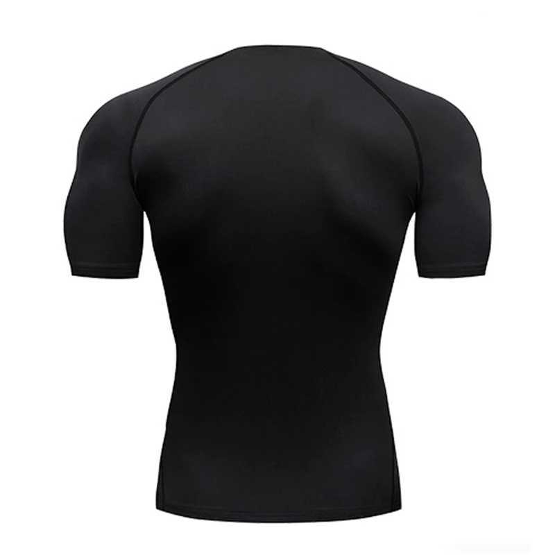 New Arrival Mens Compression Top Active Mid Stretch Breathable Moisture Wicking Workout T-shirt For Outdoor Sports Z250515