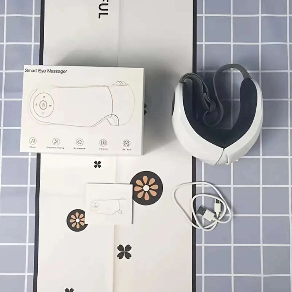 Rechargeable, Portable Massager With Heat for Relaxation and Care, Featuring 5 Modes to Reduce Eye Strain, Dark Circles,