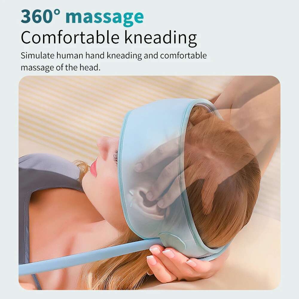 Electric Scalp Massager, Massager with Heat & Knead , Air Compression Massage for a 360 Degree Head Relaxation Experience