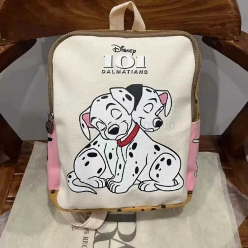 Disney 2025 New Disney Co-branded Dalmatian Backpack Childrens School Bag Student Backpack Womens Shoulder BagXJ250515