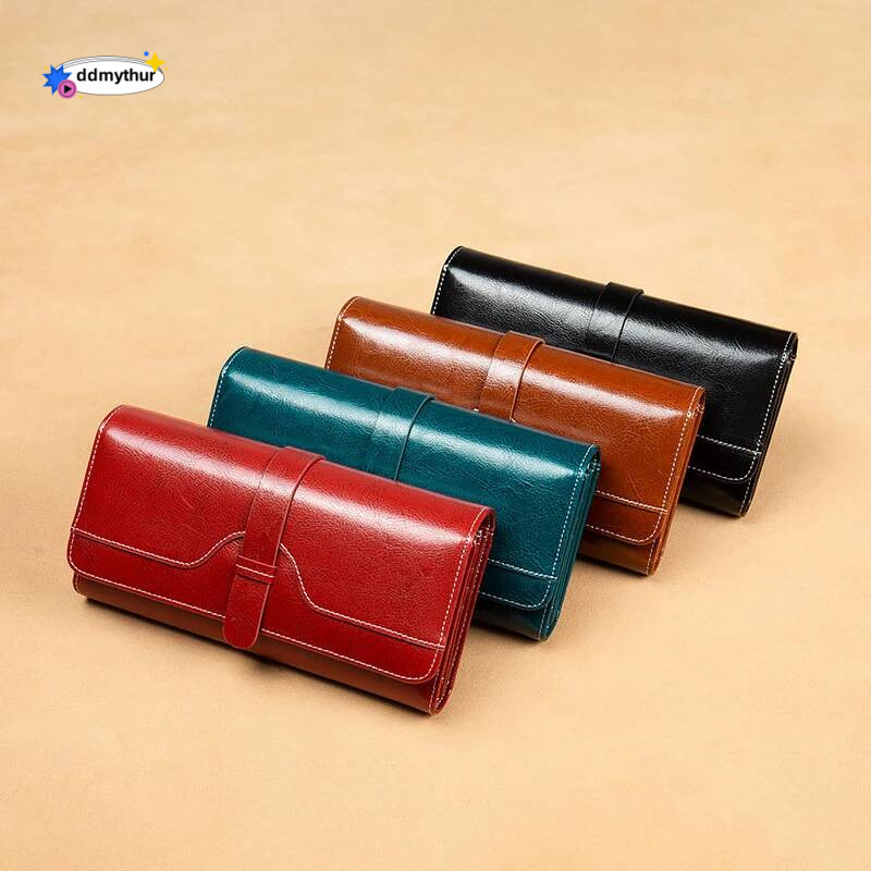 Designer Women's WalletsLong Handbags RFID Card Holder Wallet for Women Genuine Leather Purses High Quality Female Purse ddmythur