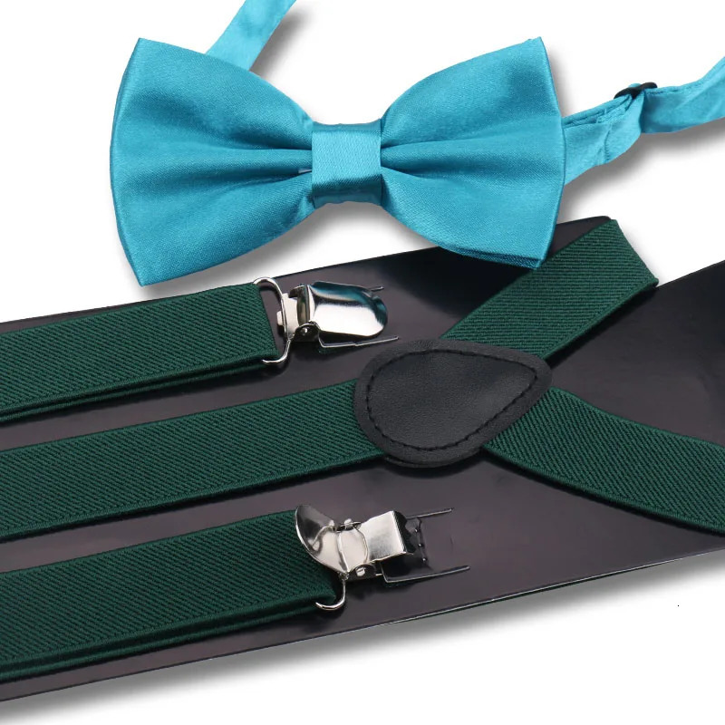 Elegant Fashion Adult Mens Suspenders And Bow Tie Two Pcs Set Harness Man For Pants Gentleman Suit Accessories Wedding Business 250515