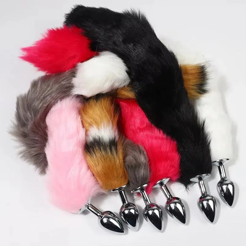 Anal Plug Metal Sexy Foxtail Anal Plug Role-play Sex Toy Male and Female Anal Plug Adult Game Couple Toys Sex Toys 250515