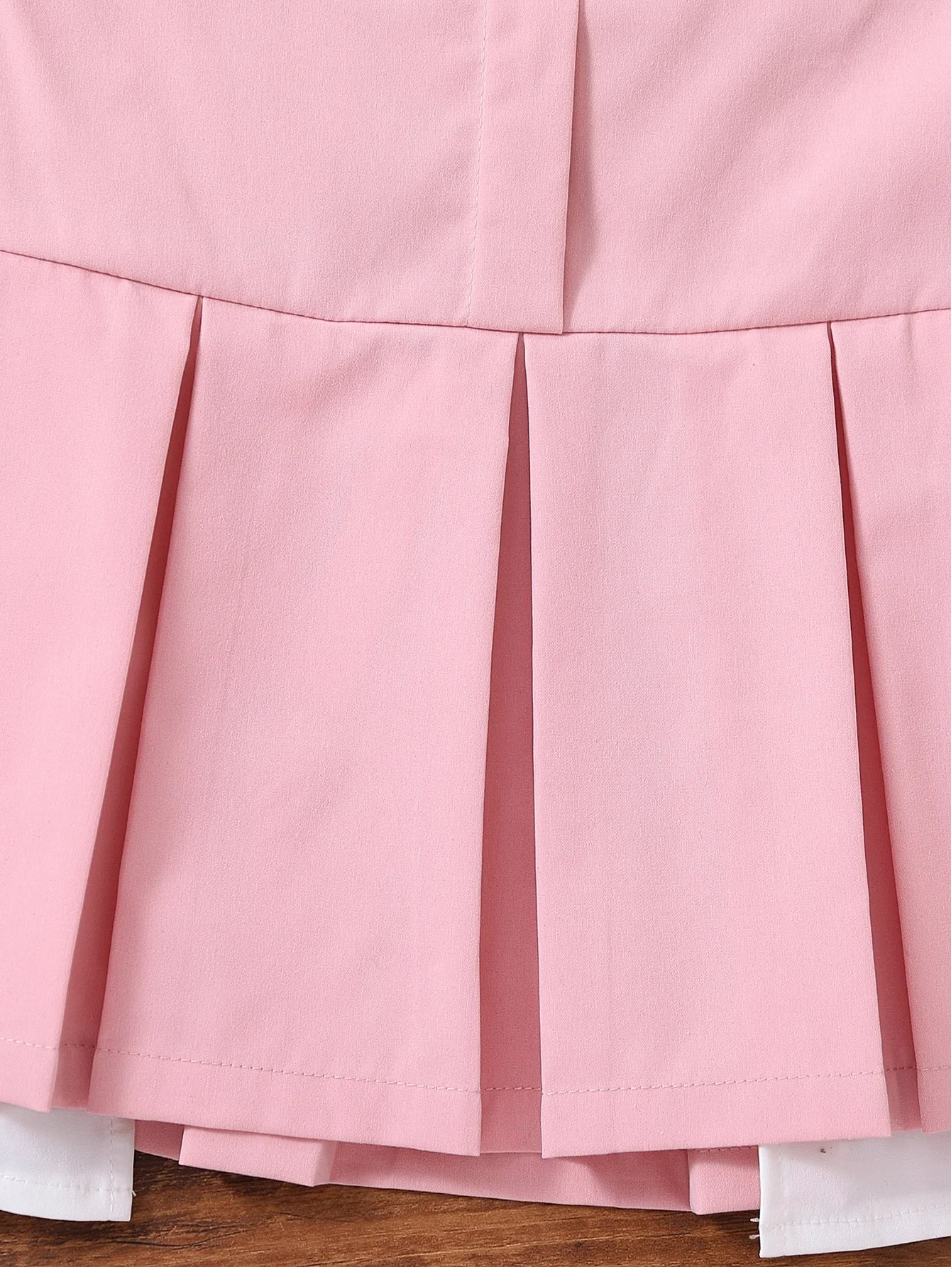 Fashion summer girl niche chic small suit jacket solid color pleated skirt A-line high-waisted I-line skirt two-piece set 250515