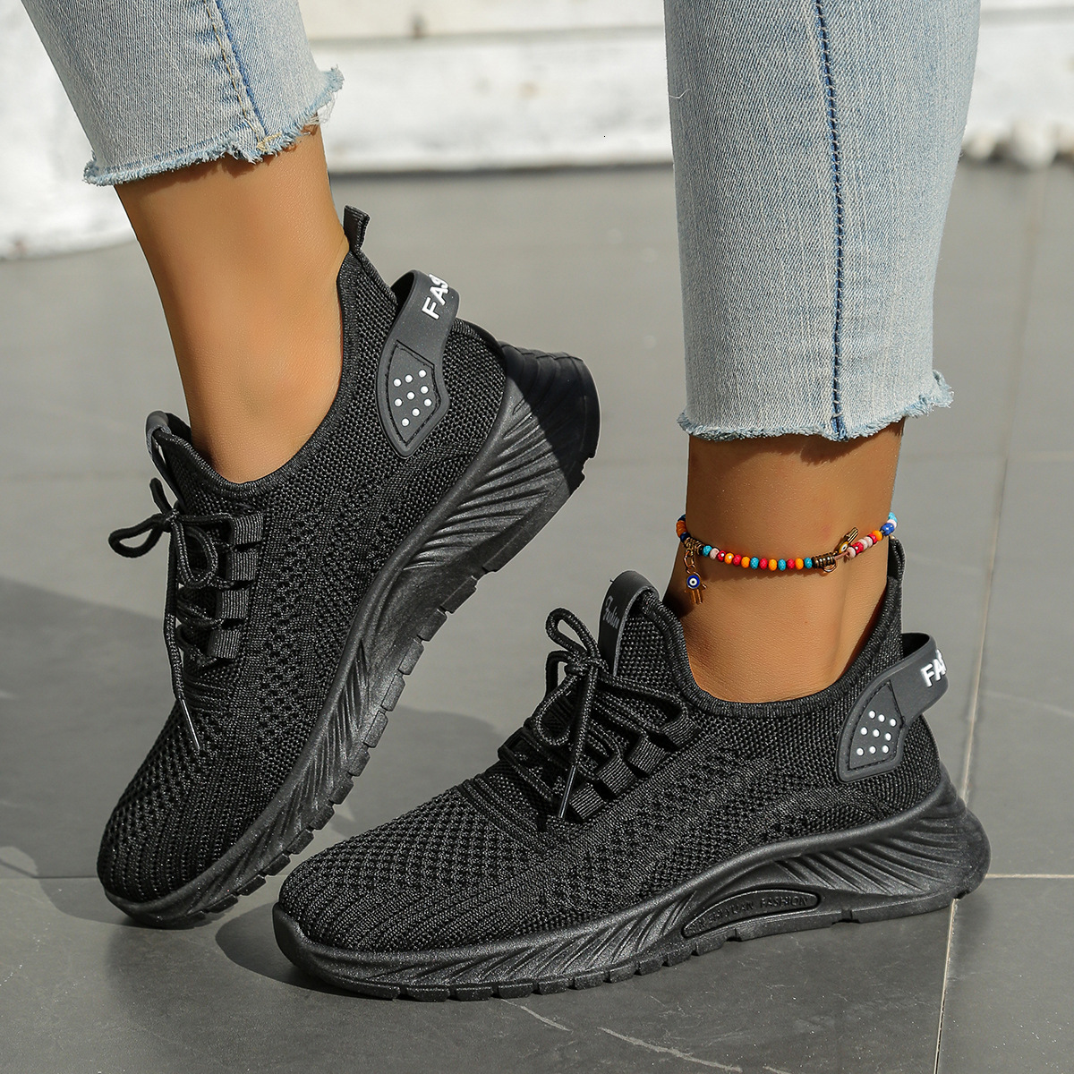 Autumn New Fashionable Casual Sports Single Trendy Flyknit Women S Casual Shoes Shoes Ddmysaturn